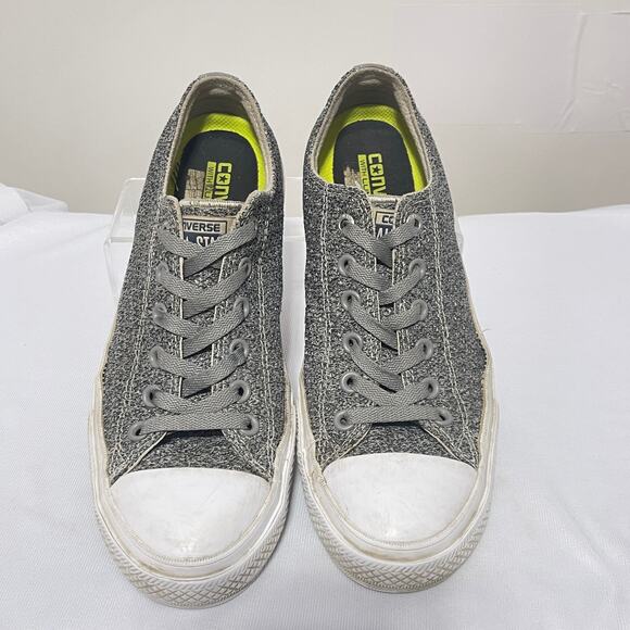 Converse All Star Chuck Taylor Sneakers Mens 8 Womens 10 Gray Skater Shoes - Picture 8 of 14